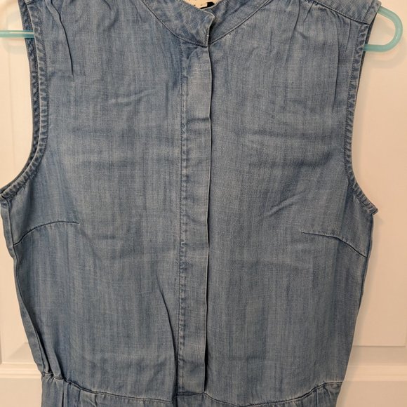 NWOT Woven By Synergy Chambray Jumpsuit Small - Picture 6 of 6